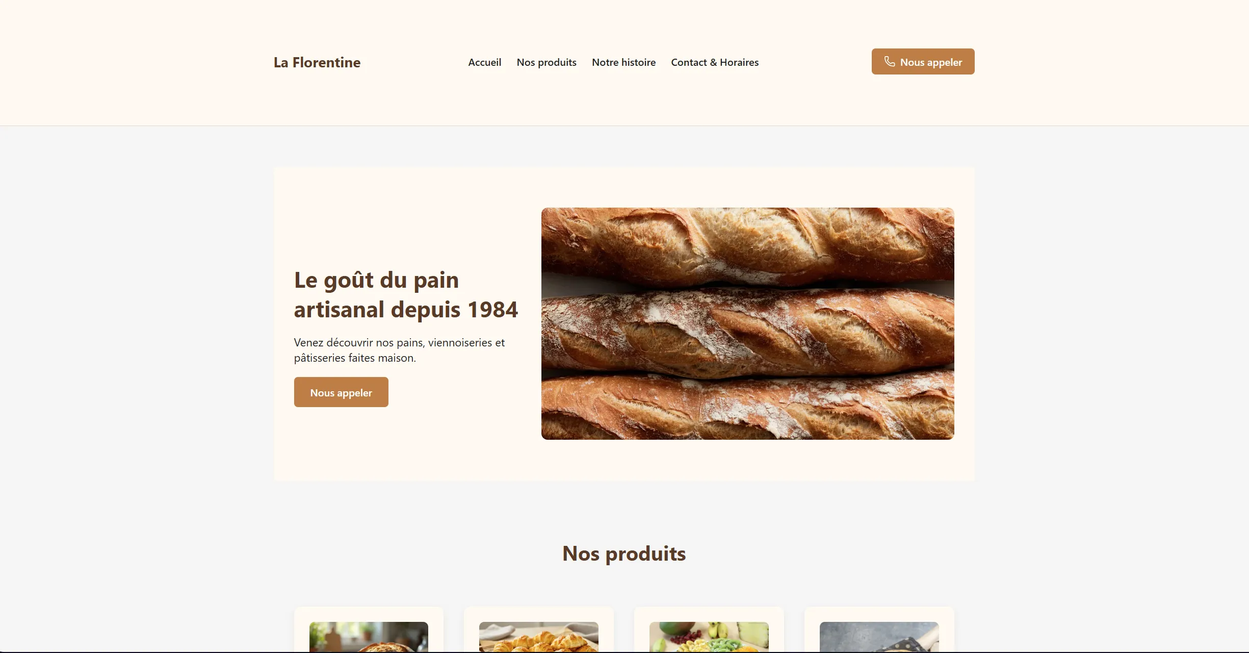 Template Boulangerie Artisanale